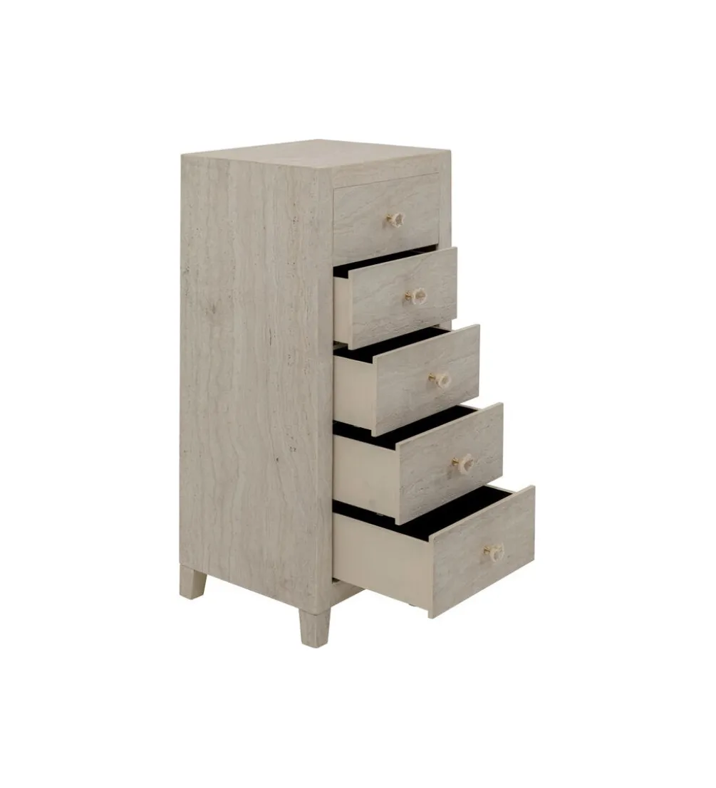 Komoda TRAVERTINO 49 x 110 cm naturalny beżowy