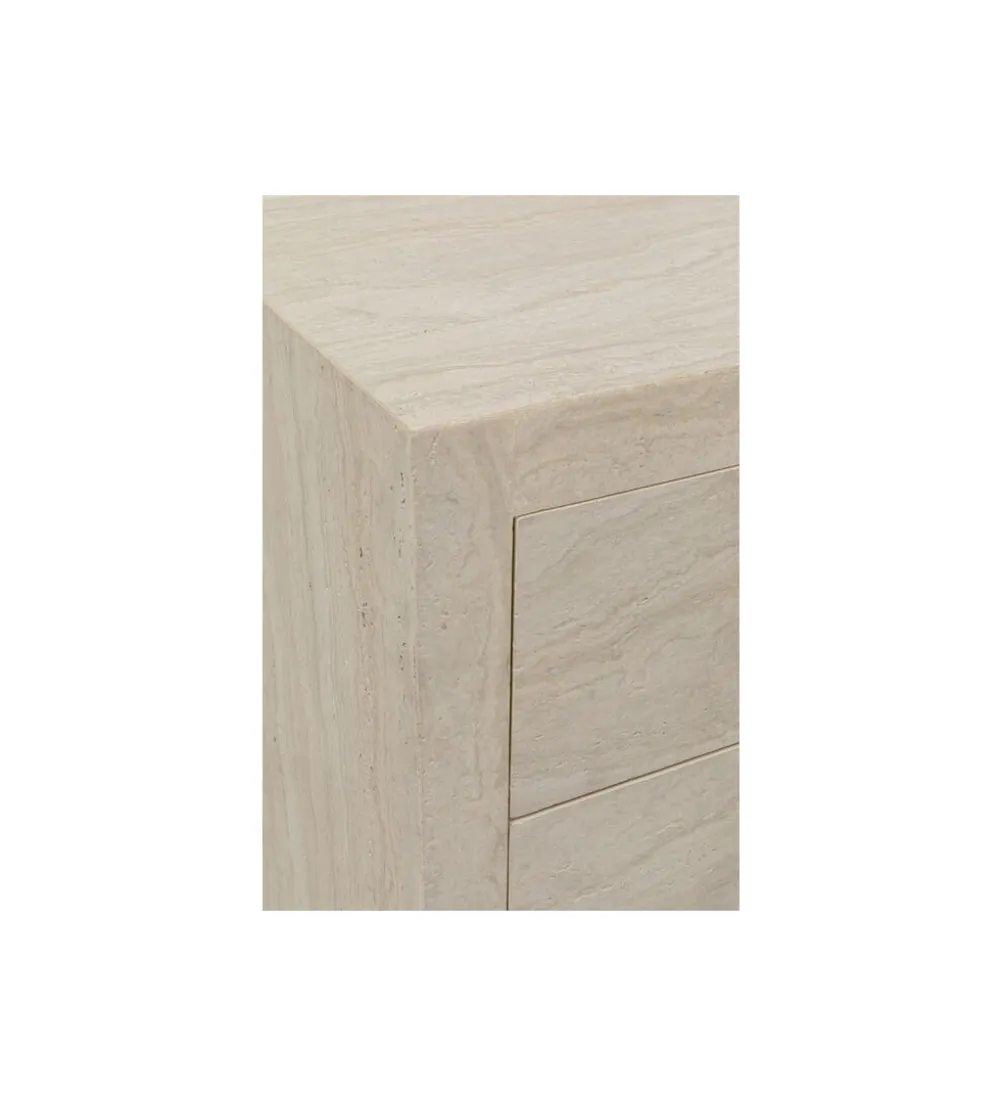 Komoda TRAVERTINO 49 x 110 cm naturalny beżowy