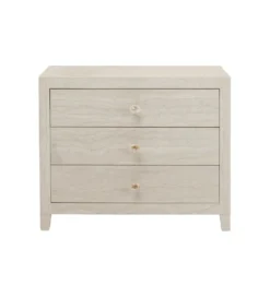 Komoda TRAVERTINO 91 x 74 cm naturalna beżowa