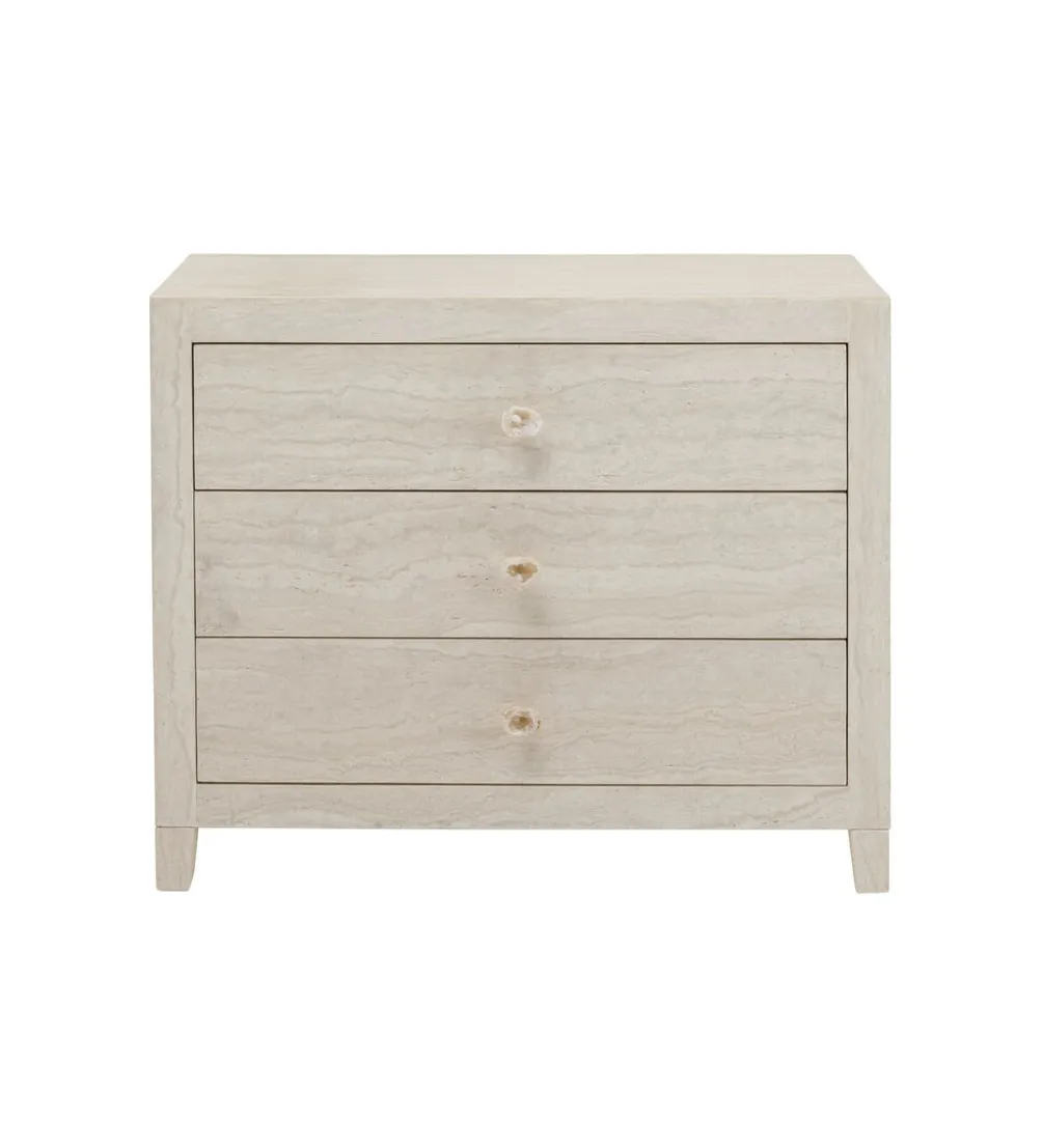 Komoda TRAVERTINO 91 x 74 cm naturalna beżowa