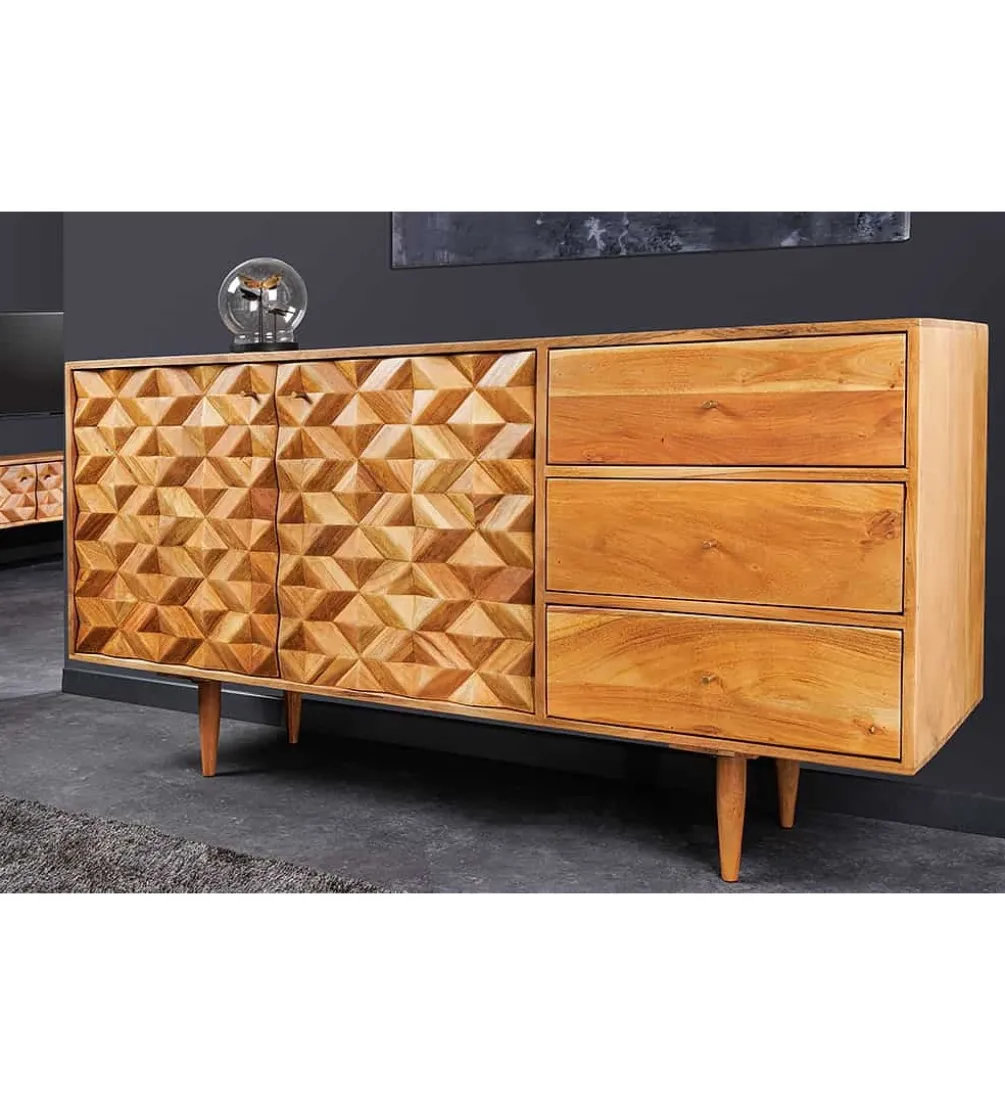 Komoda TROPEA 145 cm drewno akacja honey