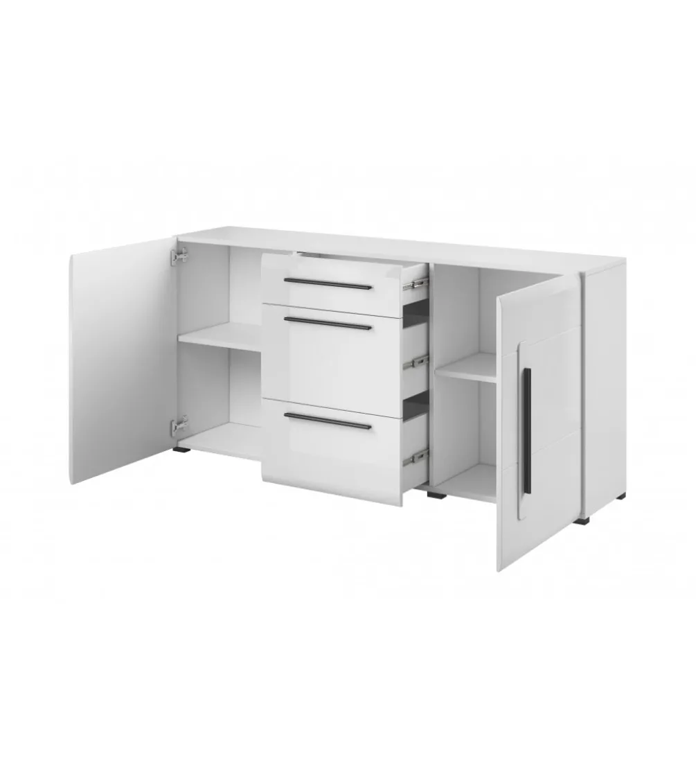 Komoda TULSA 180 cm biała