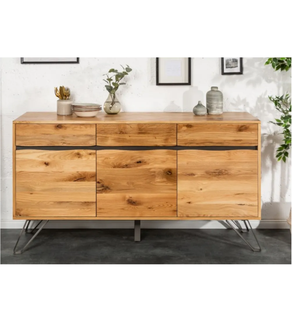 Komoda VIVENTE Living Edge 160 cm drewno dąb dziki