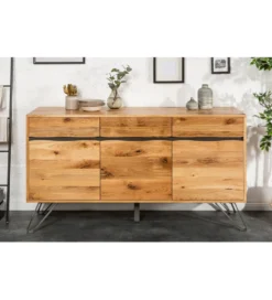Komoda VIVENTE Living Edge 160 cm drewno dąb dziki