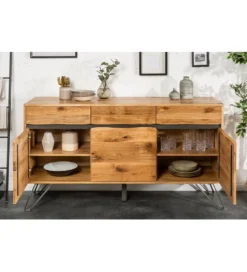 Komoda VIVENTE Living Edge 160 cm drewno dąb dziki