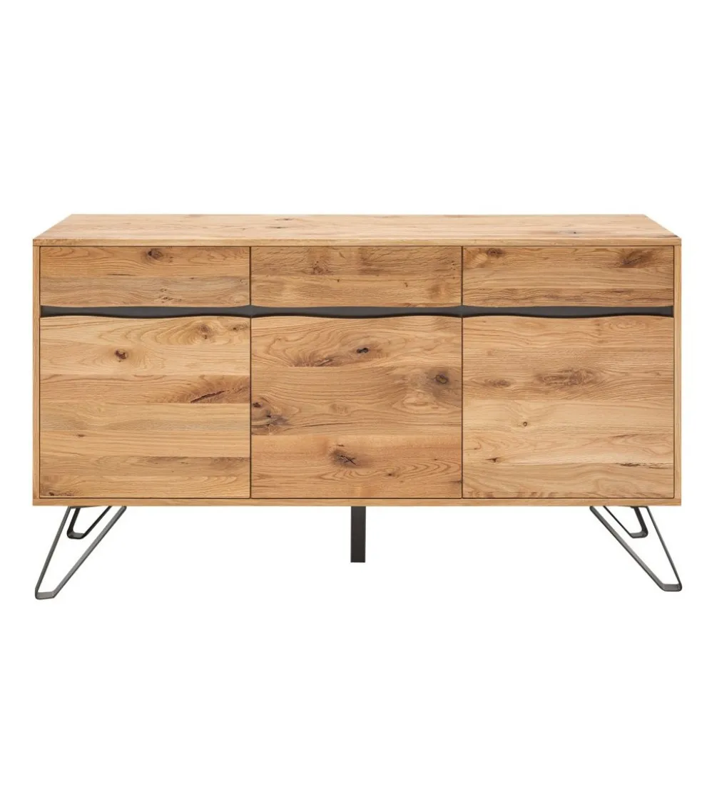 Komoda VIVENTE Living Edge 160 cm drewno dąb dziki