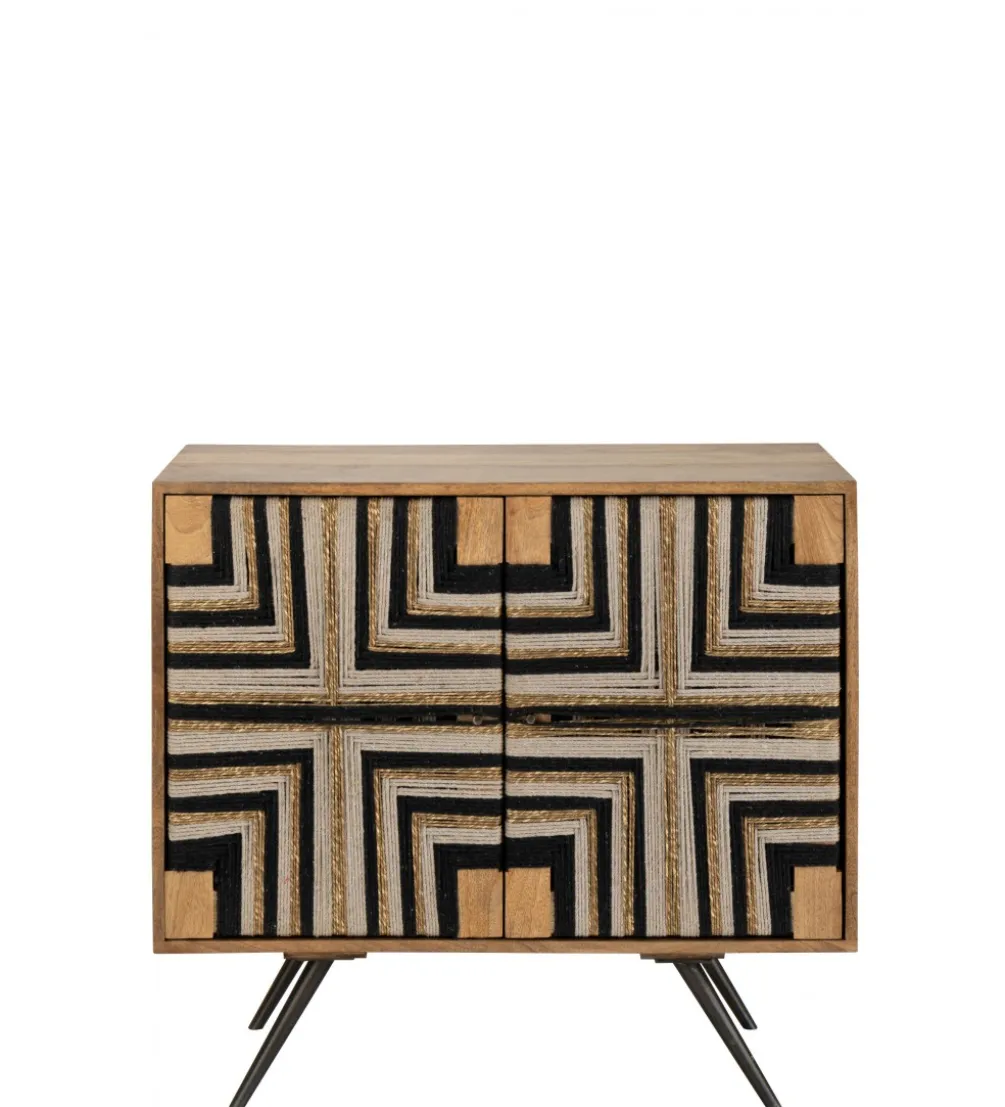 Komoda WEAVED 92 cm naturalna