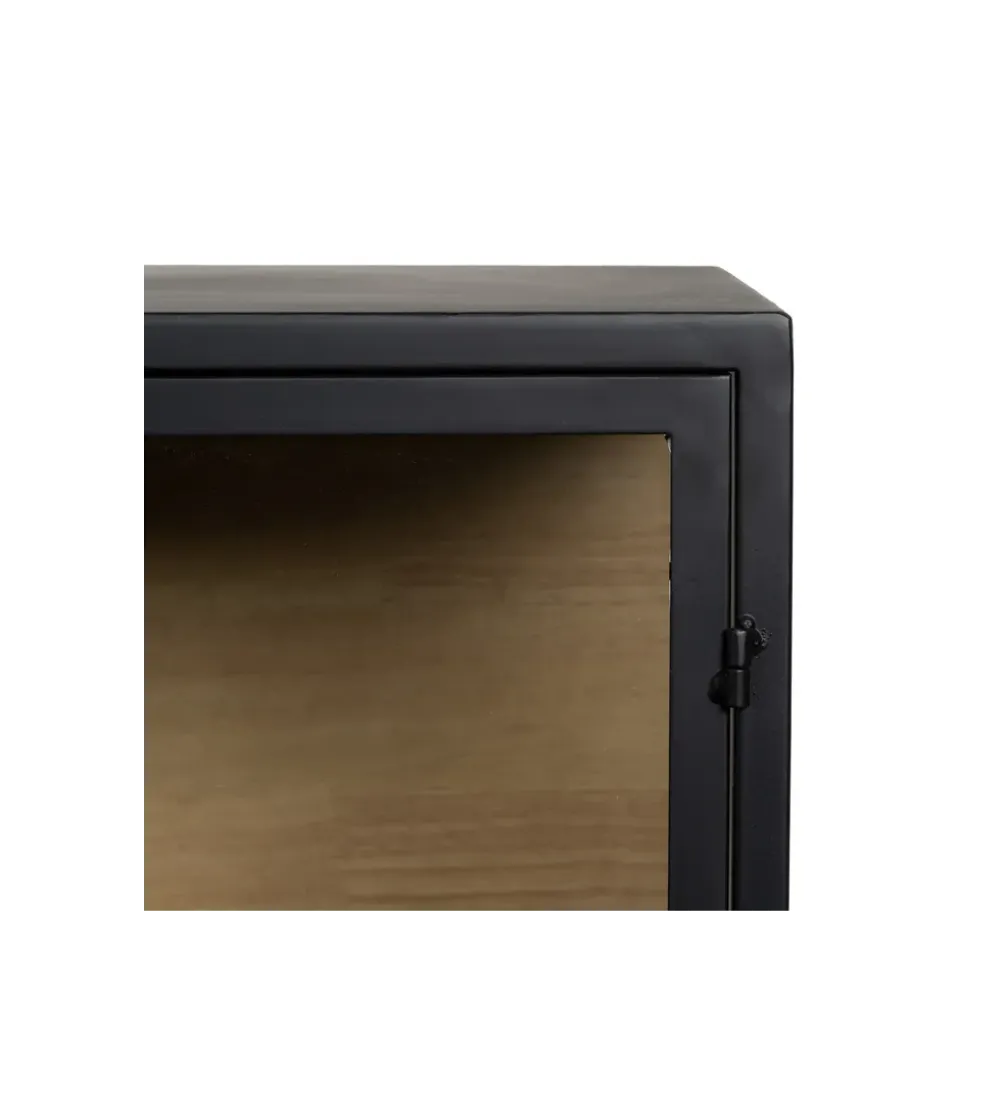Komoda Witryna NEGRO 150 cm czarna