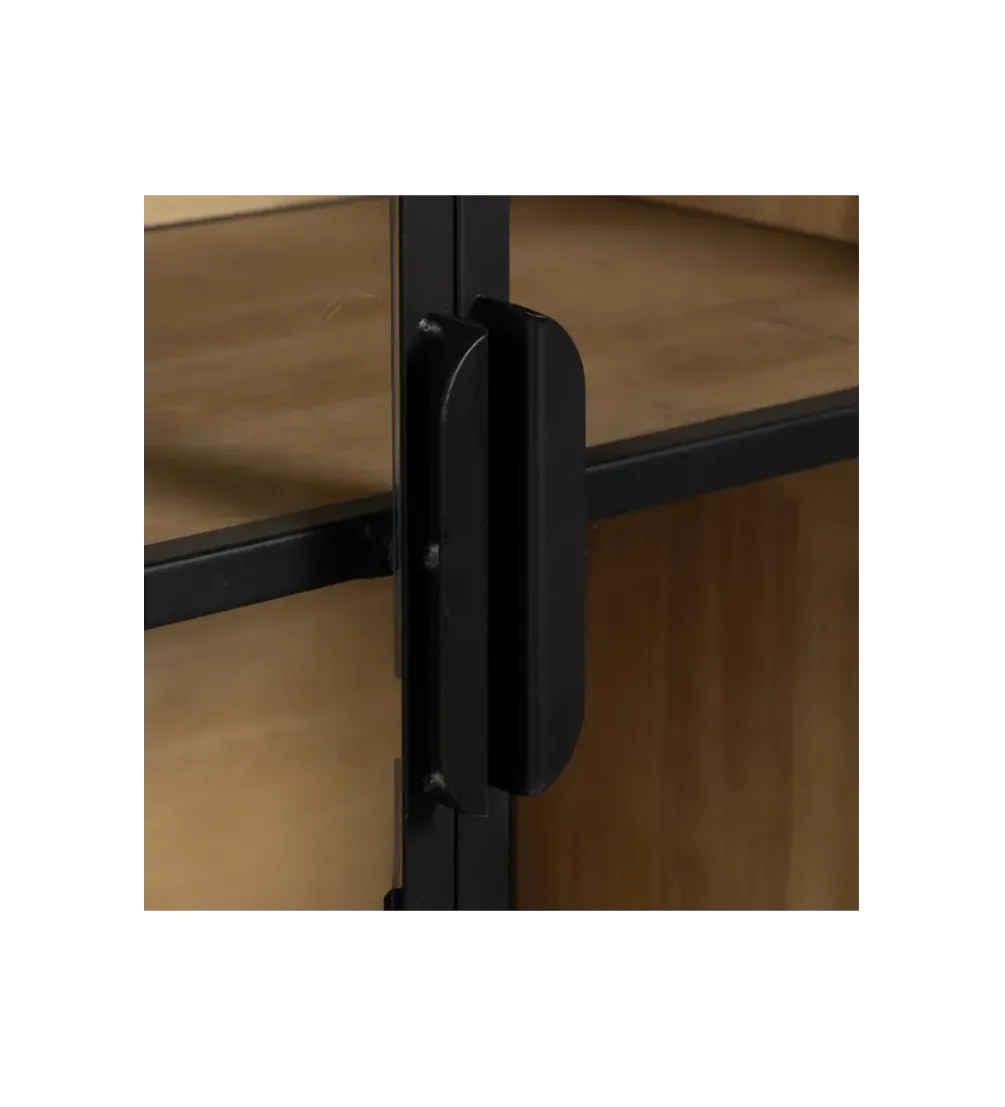 Komoda Witryna NEGRO 150 cm czarna