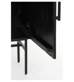 Komoda wysoka ABAGE 180 cm czarna