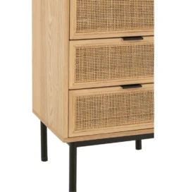 Komoda wysoka BASONOT 100 cm naturalna