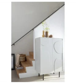 Komoda wysoka CADIZ 135 cm drewno sosny mist