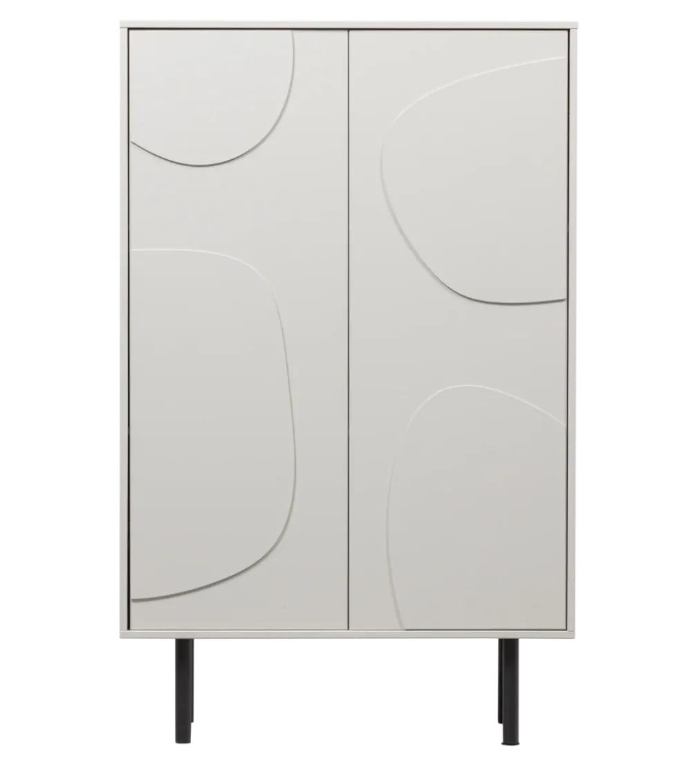 Komoda wysoka CADIZ 135 cm drewno sosny mist