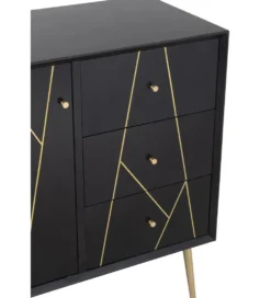 Komoda wysoka EVEREST 106 cm brązowo beżowa