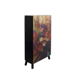Komoda wysoka Fleur 140 cm wielokolorowa