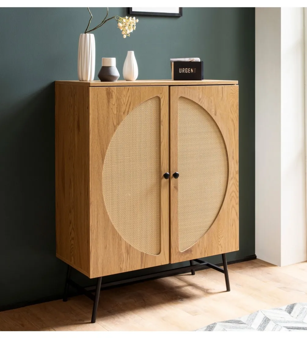 Komoda wysoka FONTA 80 cm w optyce dębu