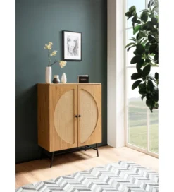 Komoda wysoka FONTA 80 cm w optyce dębu