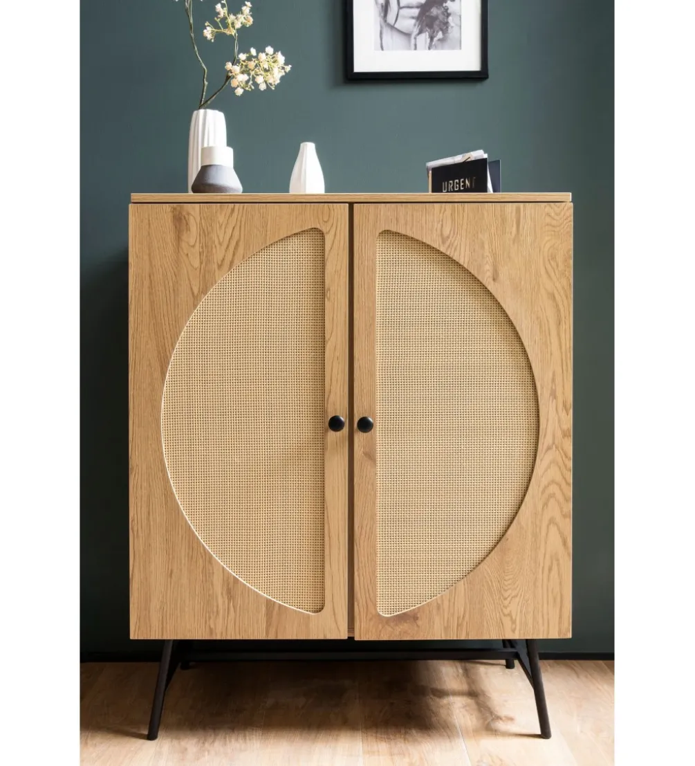 Komoda wysoka FONTA 80 cm w optyce dębu