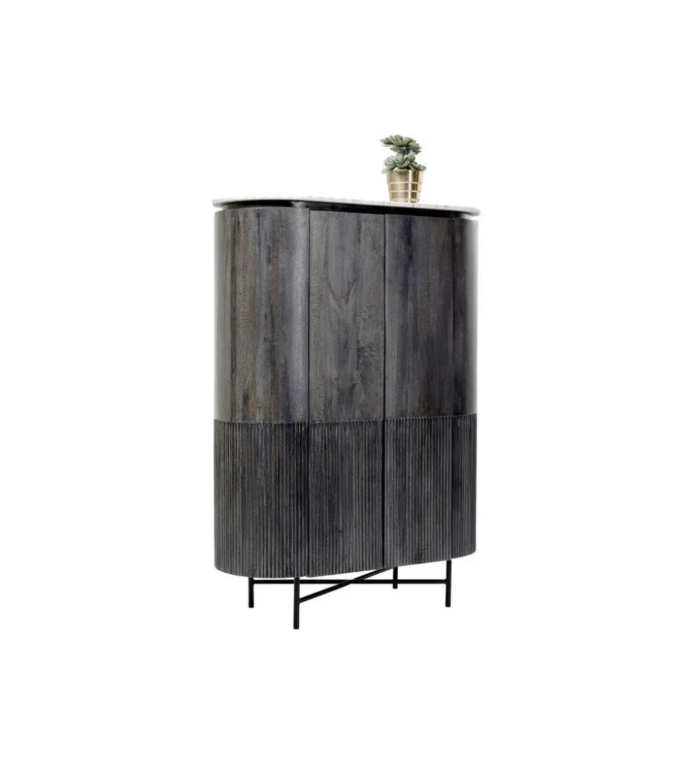 Komoda wysoka GLENN 100 cm antracytowa
