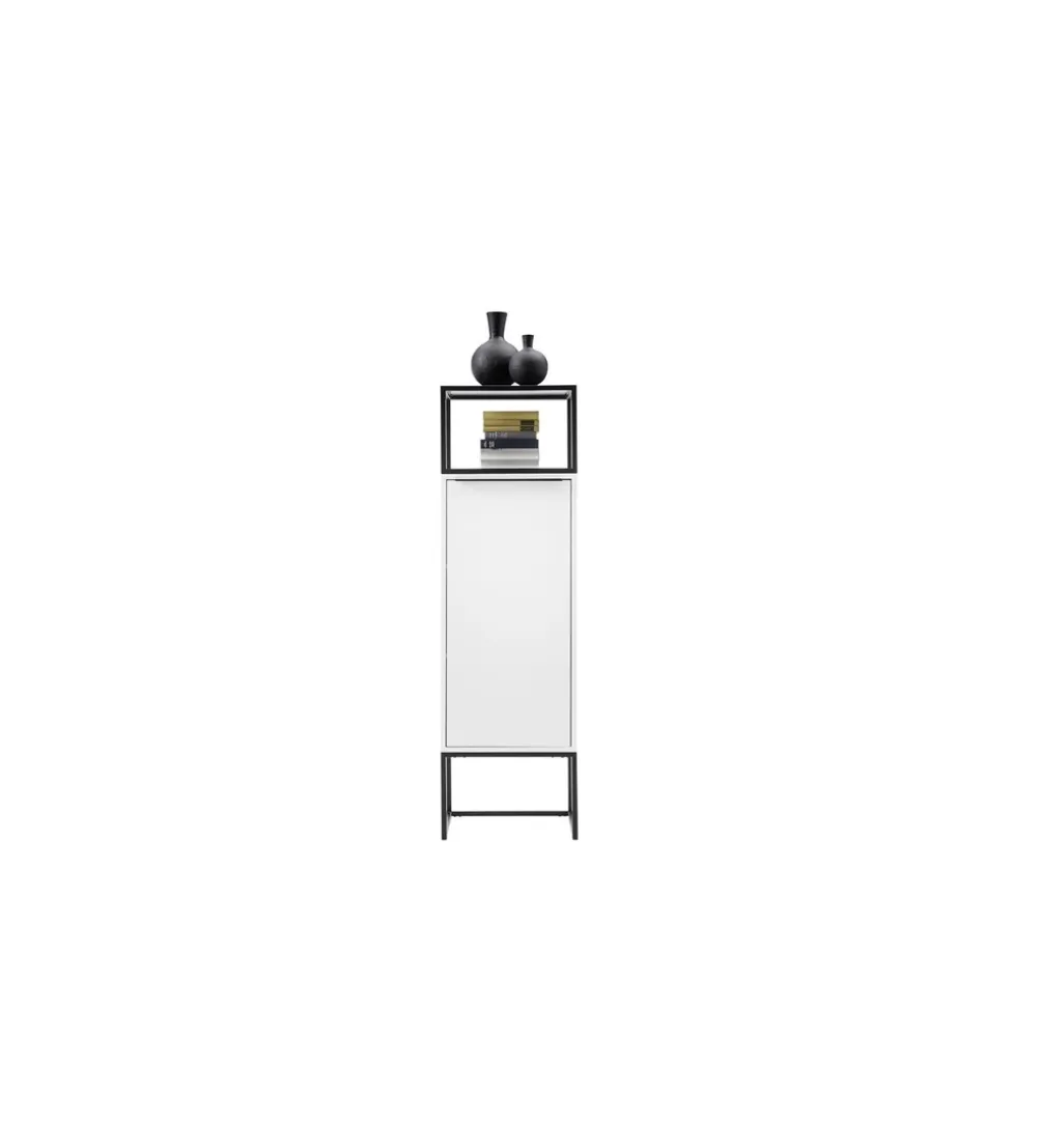 Komoda wysoka LILLE 50 cm biała