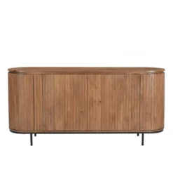 Komoda wysoka NOORK 115 cm w kolorze orzechowym