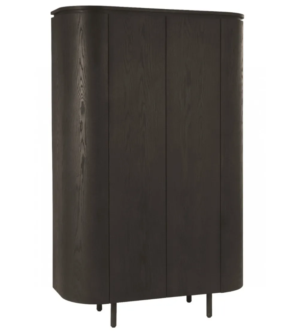 Komoda wysoka TOBAGO 180 cm czarna