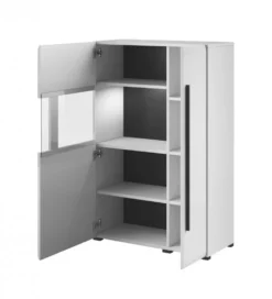 Komoda wysoka TULSA 90 cm biała