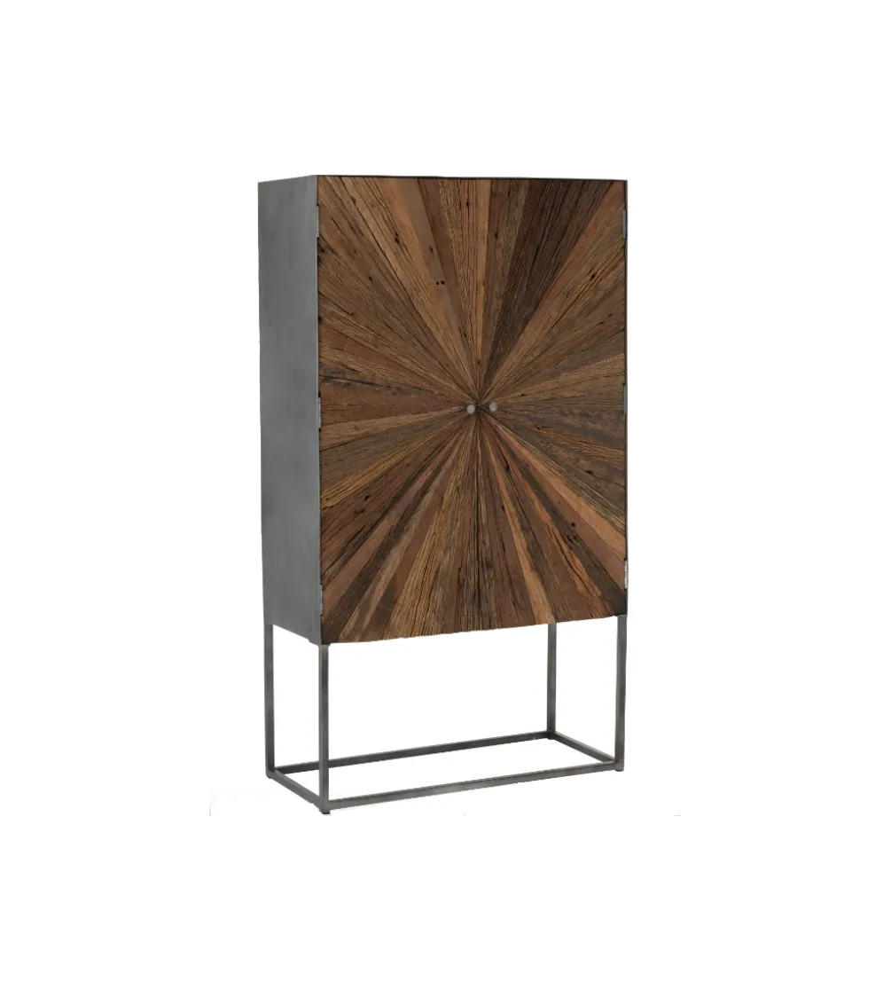 Komoda wysoka ZYGZAK 60 cm naturalna