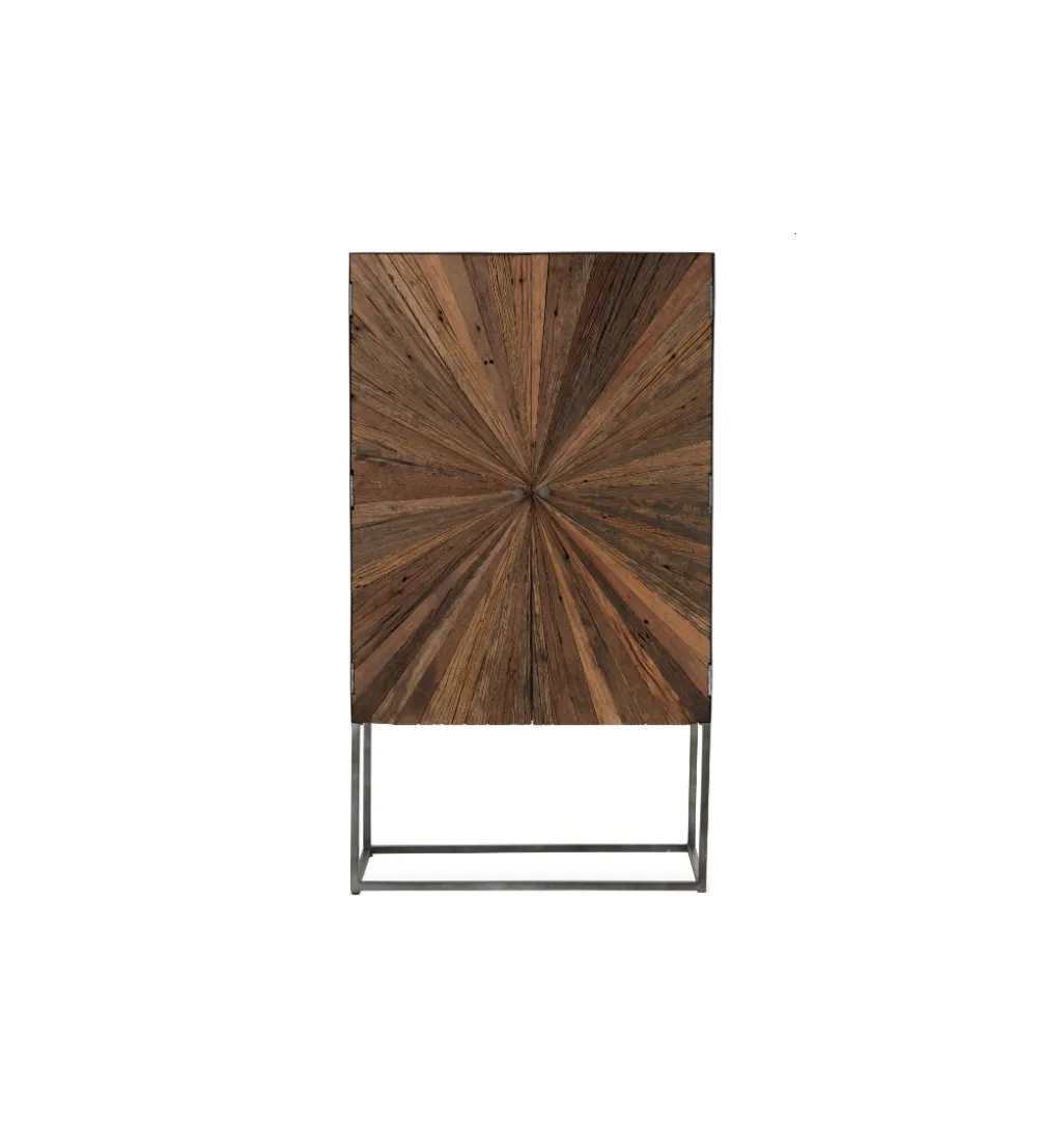 Komoda wysoka ZYGZAK 60 cm naturalna