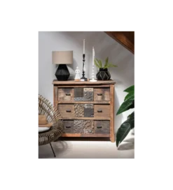 Komoda ZUWENA 100 cm brązowa