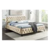 Łóżko MODERN BAROCK 180 x 200 cm welwet champagne