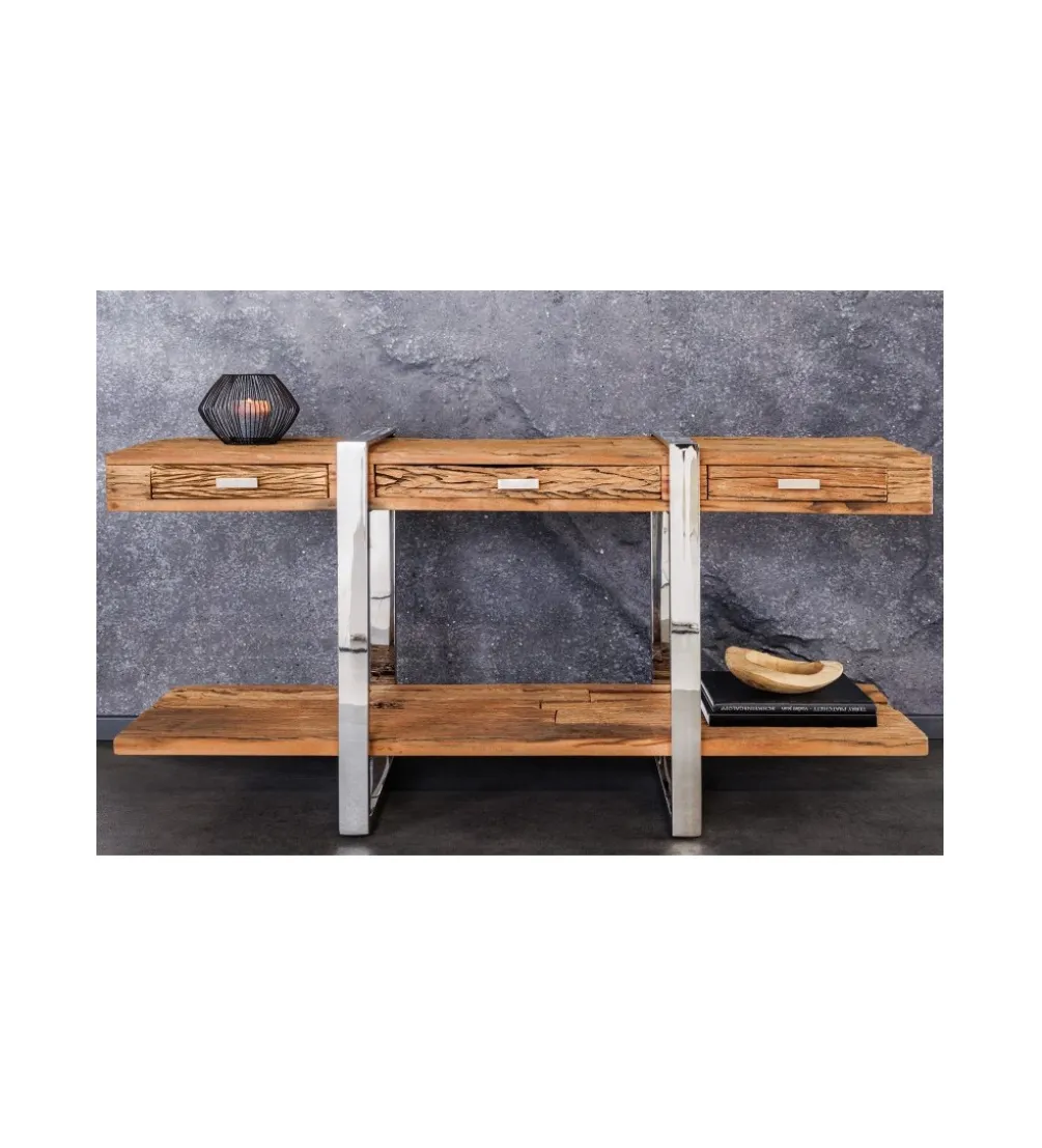 Konsola Barracuda 140 cm drewno teak