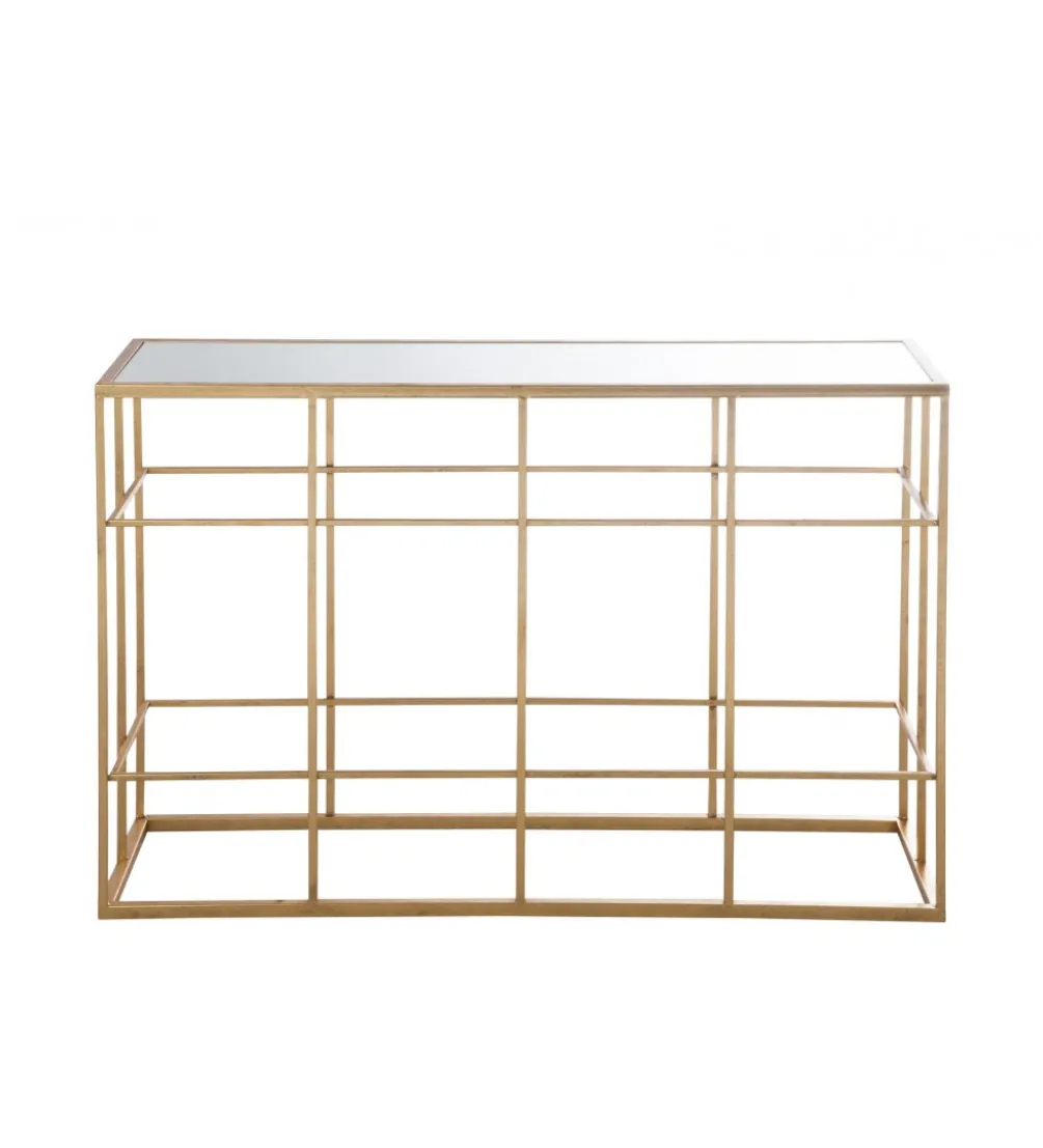 Konsola Bars 120 cm złota