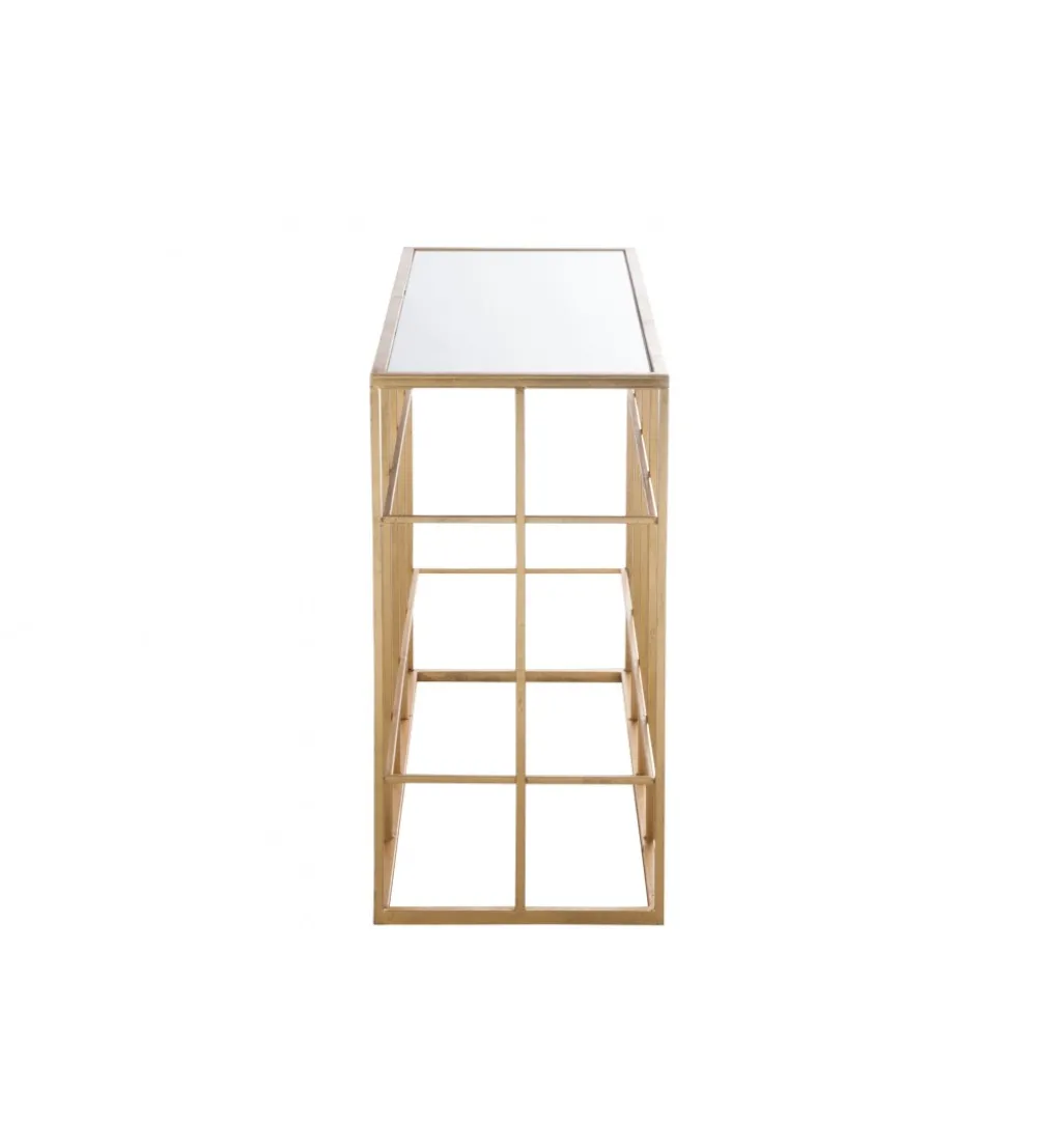 Konsola Bars 120 cm złota