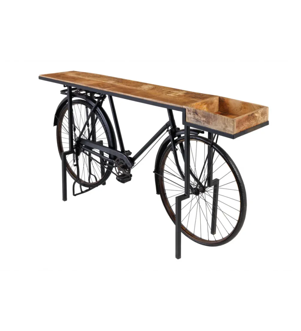 Konsola BICYCLE 195 cm drewno mango