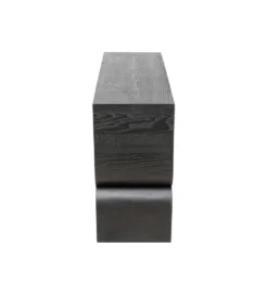 Konsola Curve 120 cm w optyce jesionu czarna