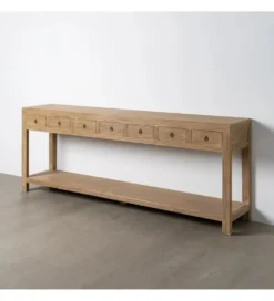 Konsola ELMANO 240 cm drewno wiązu