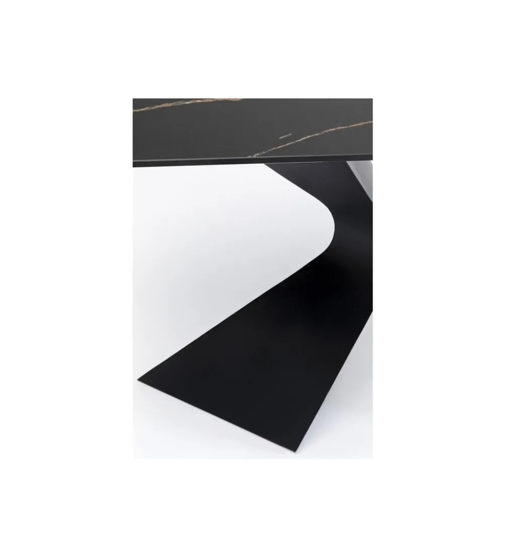 Konsola GLOYRIA 140 cm w optyce czarnego marmuru