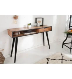 Konsola Industrial 120 cm drewno mango