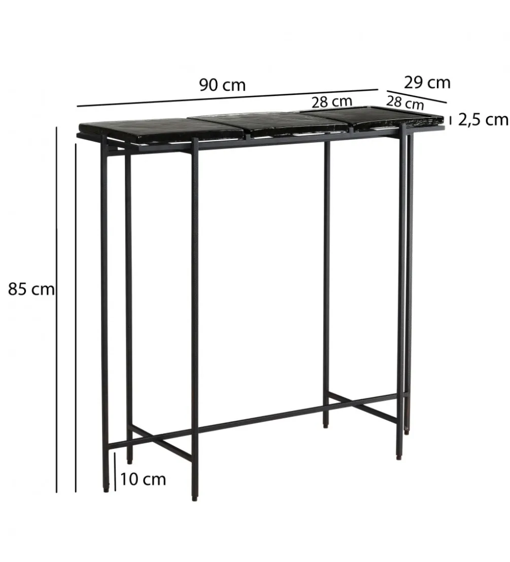 Konsola LAILA 90 cm czarna
