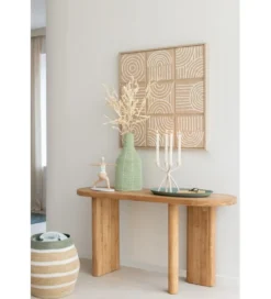 Konsola LEMONE 150 cm drewno teak naturalne