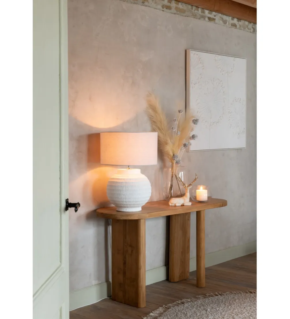 Konsola LEMONE 150 cm drewno teak naturalne