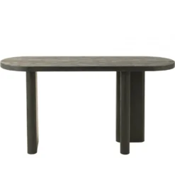 Konsola LEMONE 150 cm drewno teak czarna