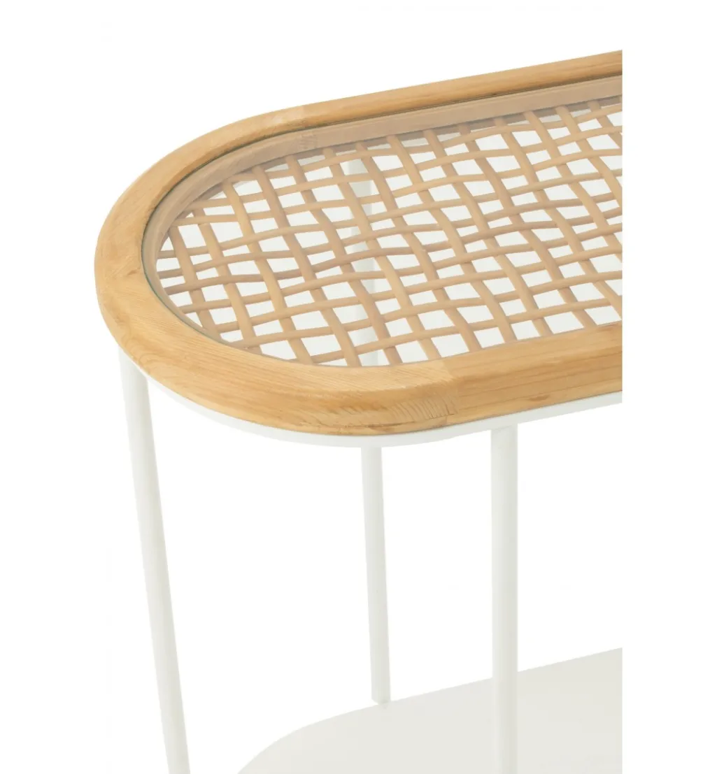 Konsola MATI 120 cm drewno biała