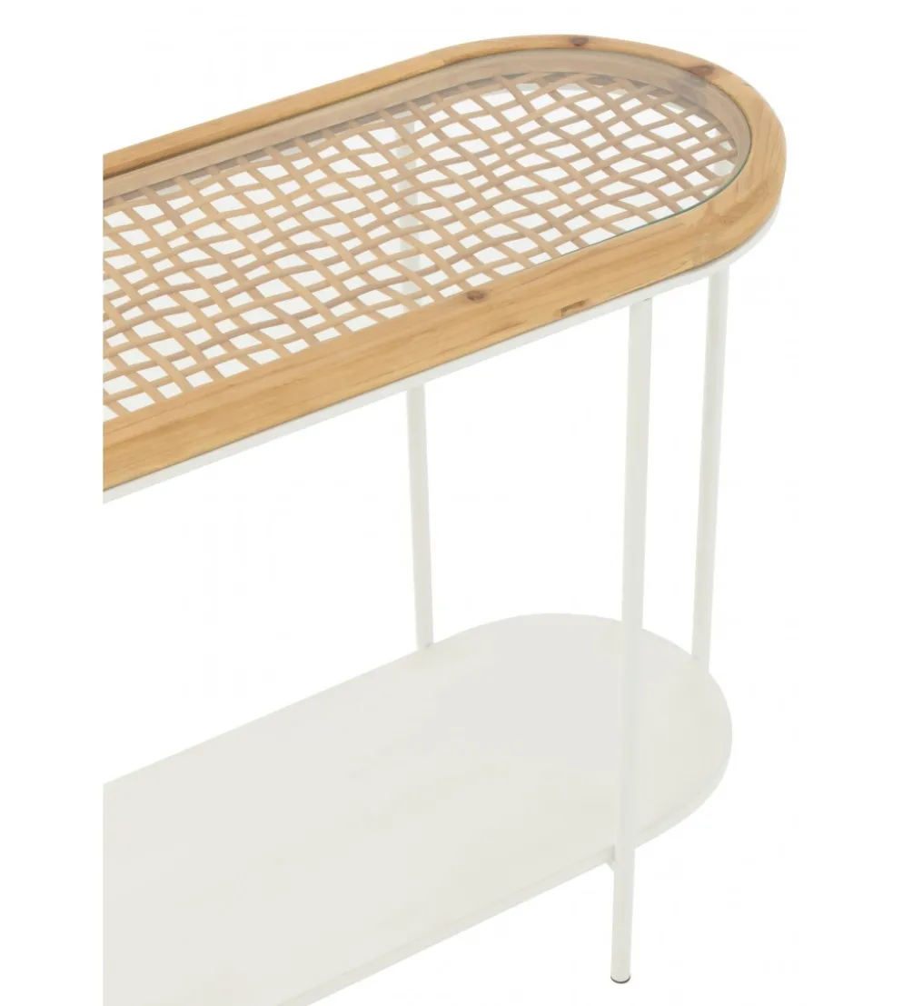 Konsola MATI 120 cm drewno biała