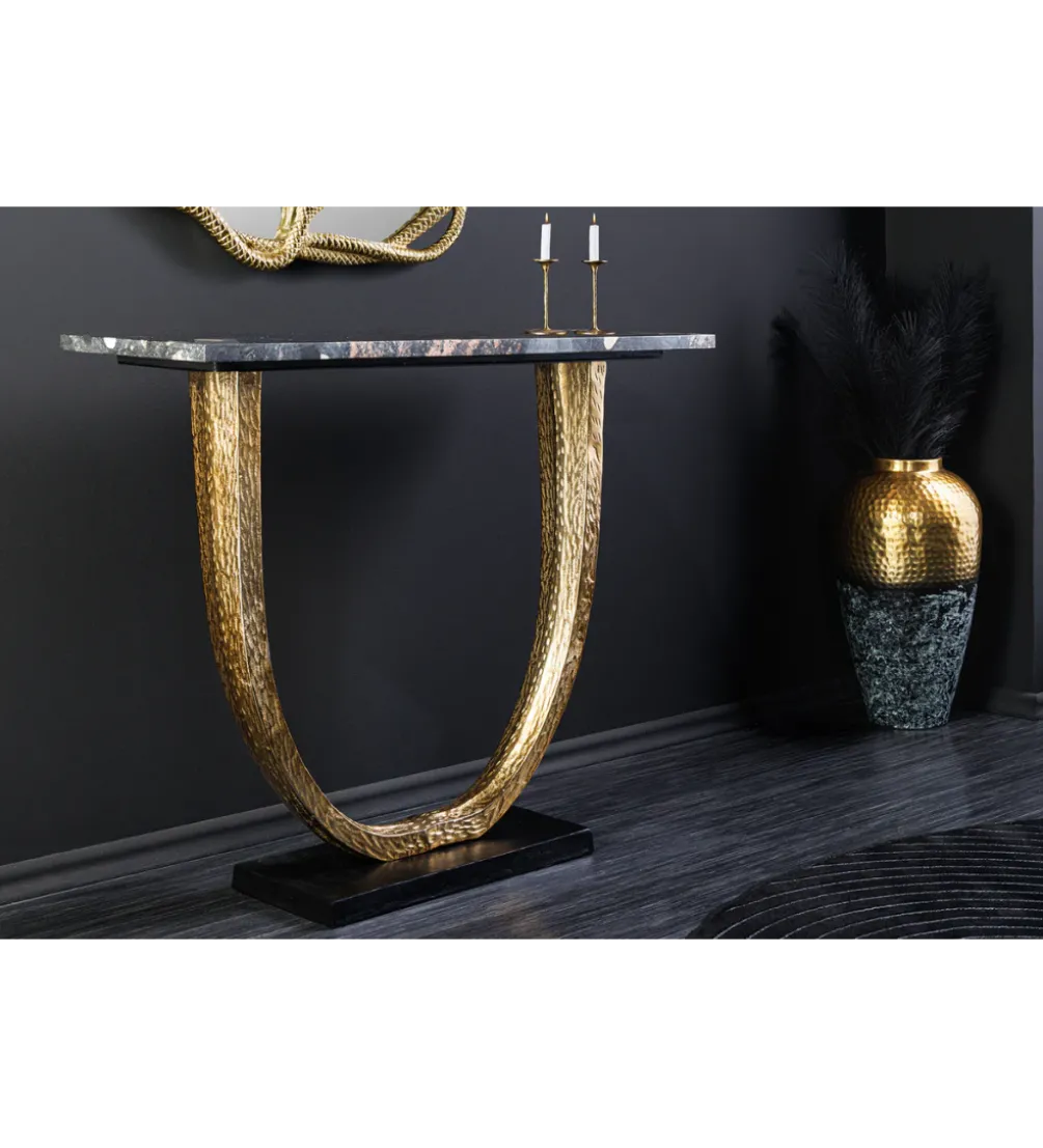 Konsola OMEGA 80 cm marmur czarny