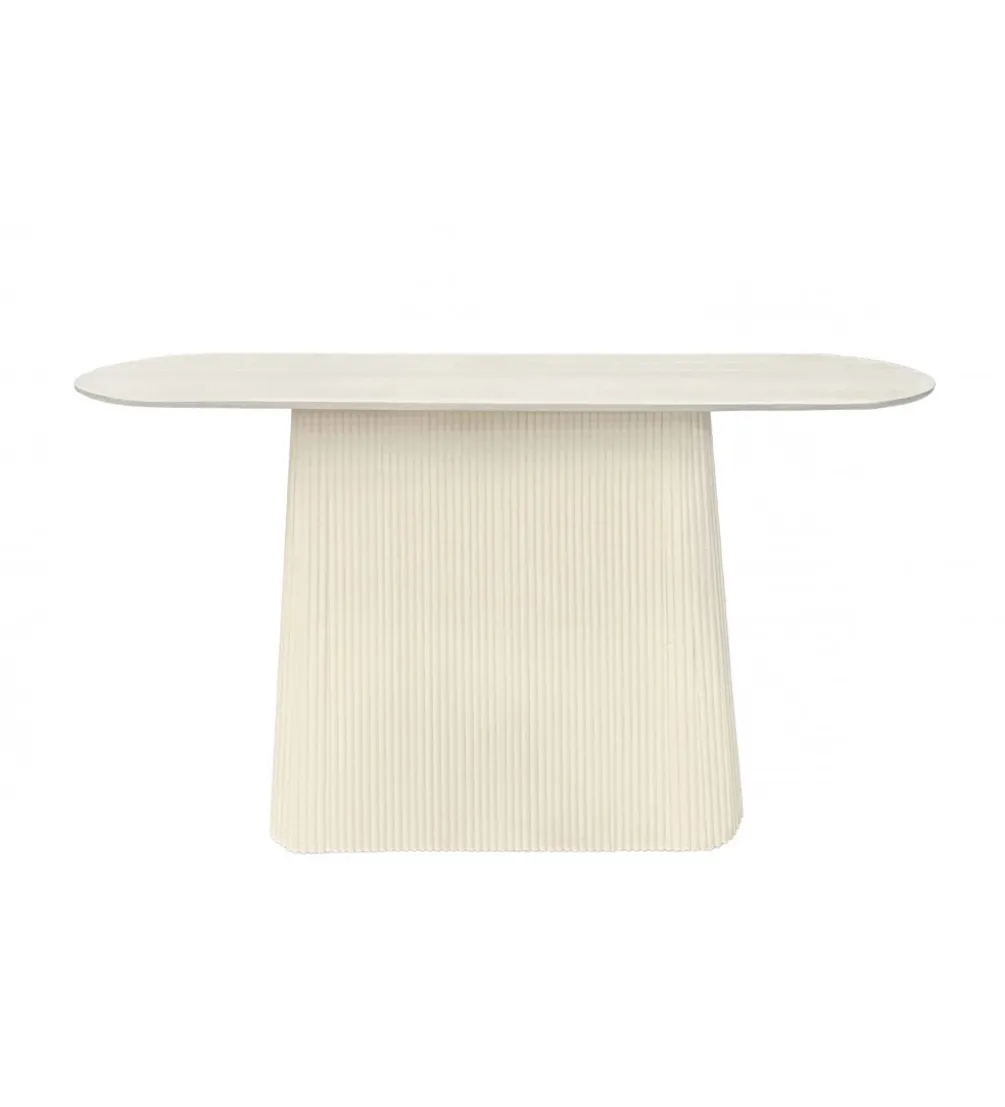 Konsola PATO 140 cm drewno mango biała