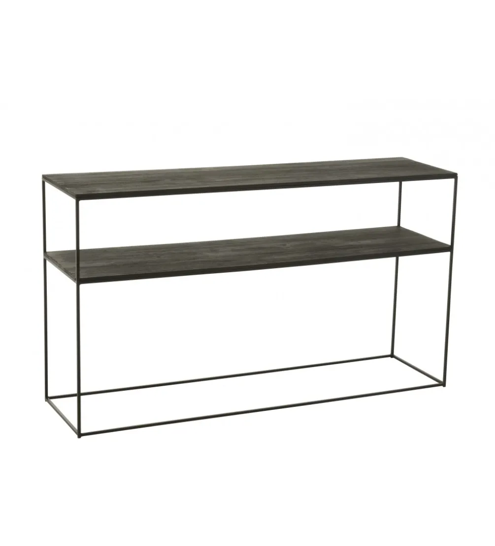 Konsola RECTANGLE 140 cm drewno czarne