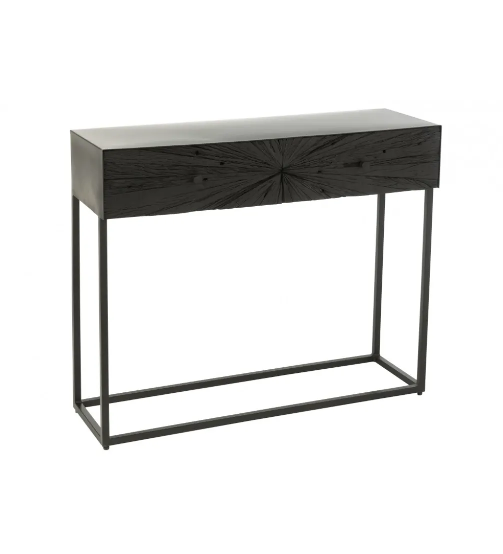 Konsola SHANIL 100 cm drewno czarna