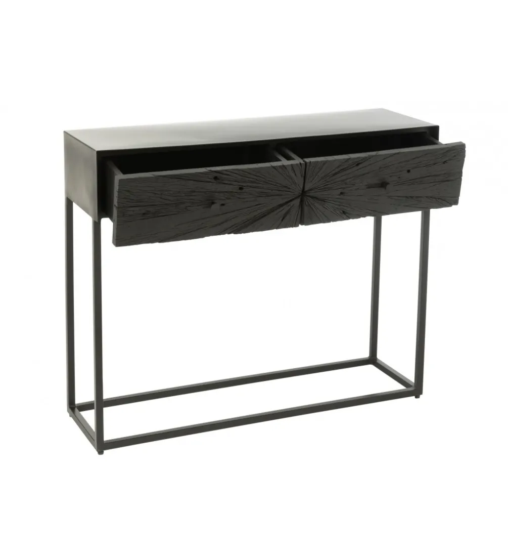 Konsola SHANIL 100 cm drewno czarna
